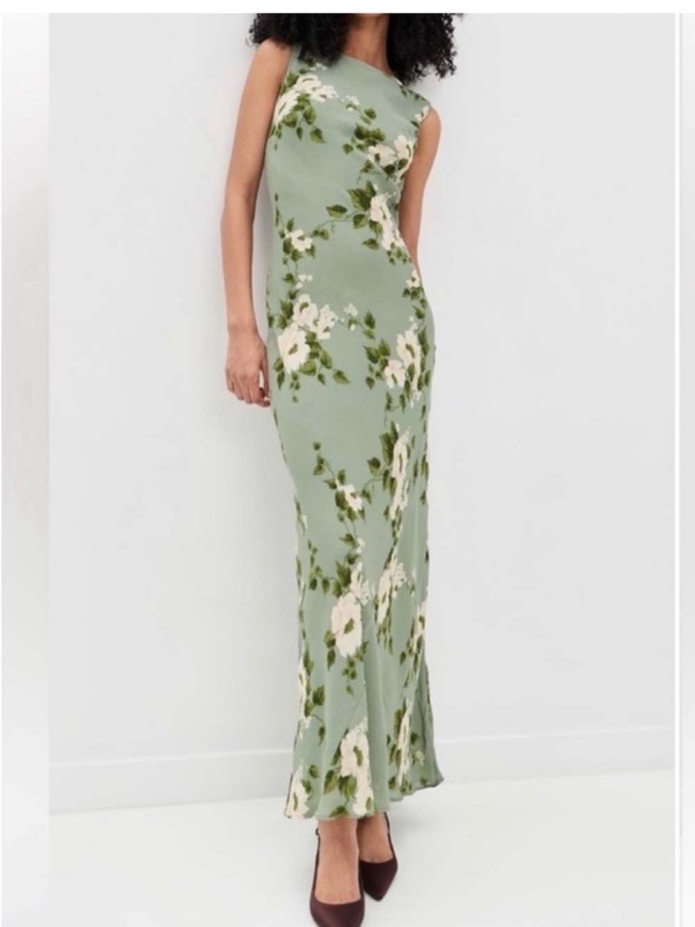 Reformation Prescott Floral Maxi Dress Green - Picture 2 of 8